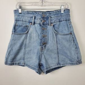 Wild Fable Button Fly Highest Rise Shorts Womens Size 8 Jean Shorts Festival